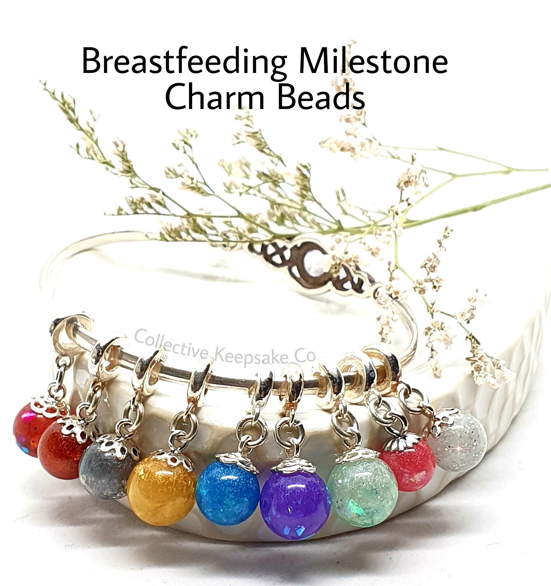 Breastfeeding Milestone Charm Beads :: Collective Keepsake Co